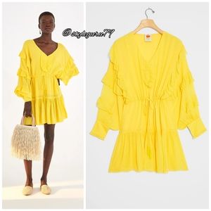 Anthropologie, Farm Rio Ruffled Mini Dress NWT